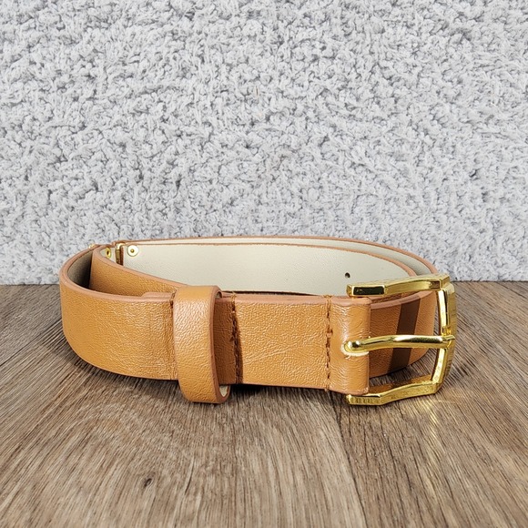 Tahari Arthur S Levine Accessories - Tahari Arthur S Levine Women's Tan Leather Belt Gold Buckle Size‎ 4
